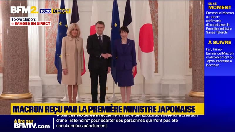 Emmanuel et Brigitte Macron reçus par Sanae Takaichi au Japon