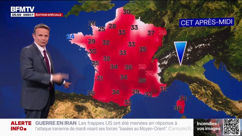 Orages, 21 départements en vigilance orange canicule... La météo du jeudi 30 juillet 2026