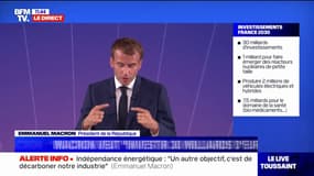 Emmanuel Macron: "On doit garantir notre approvisionnement en plastiques et métaux et investir dans le recyclage"