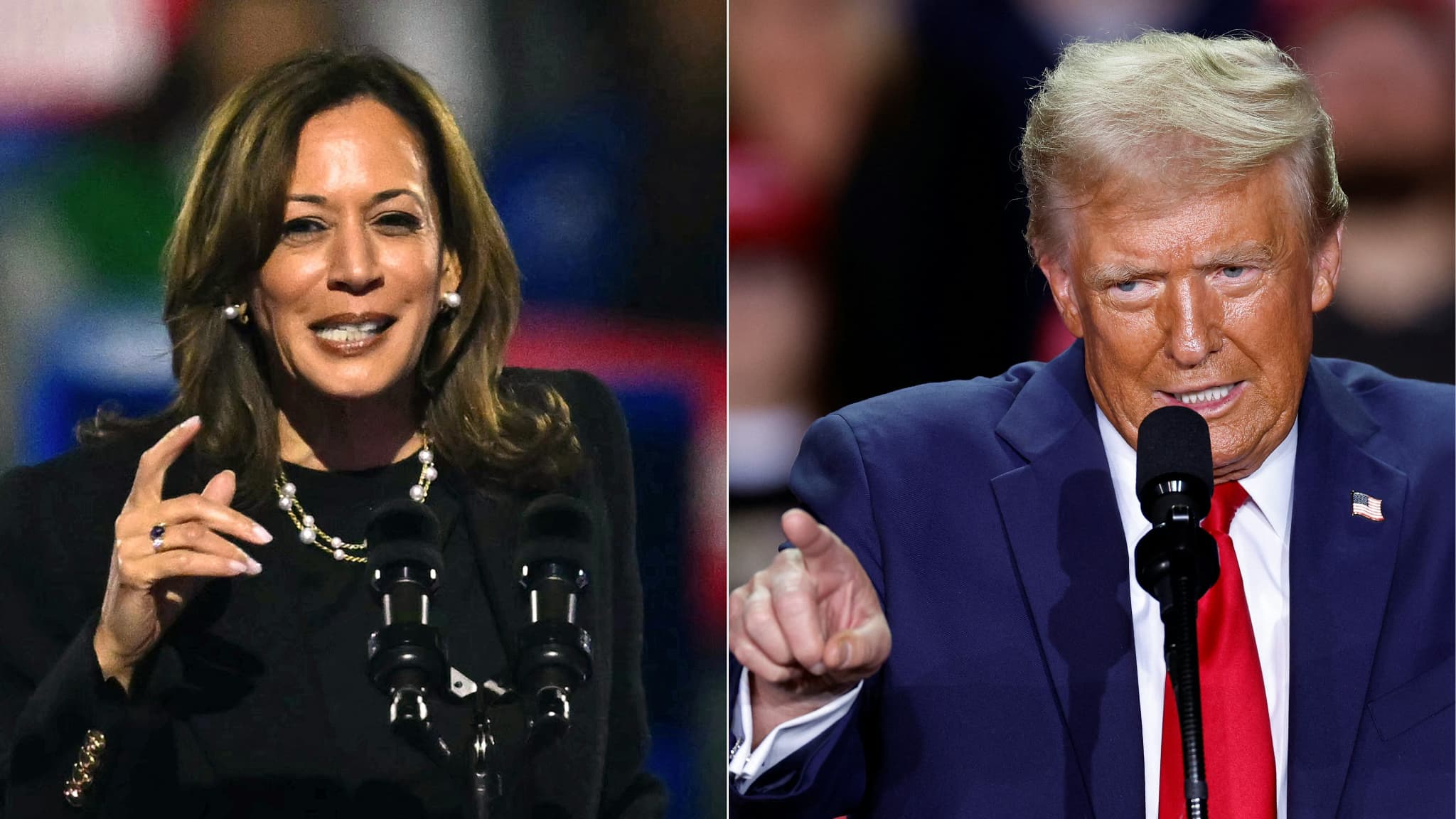 Kamala Harris and Donald Trump