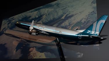 La maquette du B737-10 Max présentée par Boeing
