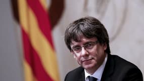 Carles Puigdemont, le président séparatiste catalan, le 10 octobre 2017.