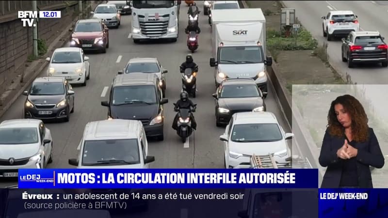 Motos: la circulation interfile autorisée