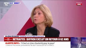 Valérie Pécresse: "On ne peut pas faire autrement que de repousser l'âge de départ à la retraite"