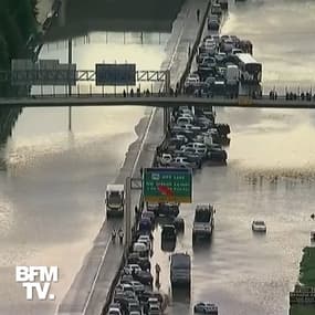  Les images de Houston sous les eaux après le passage de la tempête Imelda 