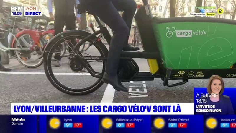 Les "Cargo Velo'v" sont arrivés à Lyon !