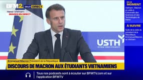 Au Vietnam, Emmanuel Macron dénonce les "grandes puissances du monde qui ont décidé de ne plus vouloir respecter le droit International et de ne plus vouloir la paix"