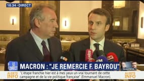 Macron-Bayrou: la conférence de presse commune