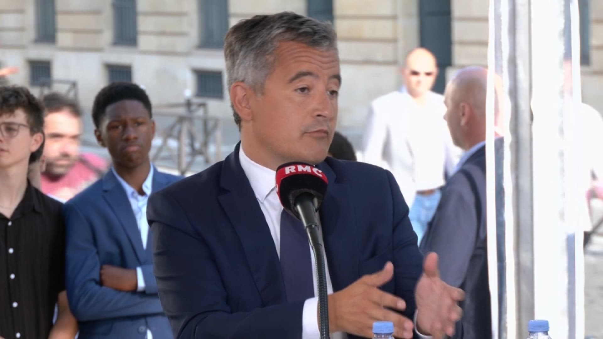 Le ministre de la Justice, Gérald Darmanin, face aux Grandes Gueules. 