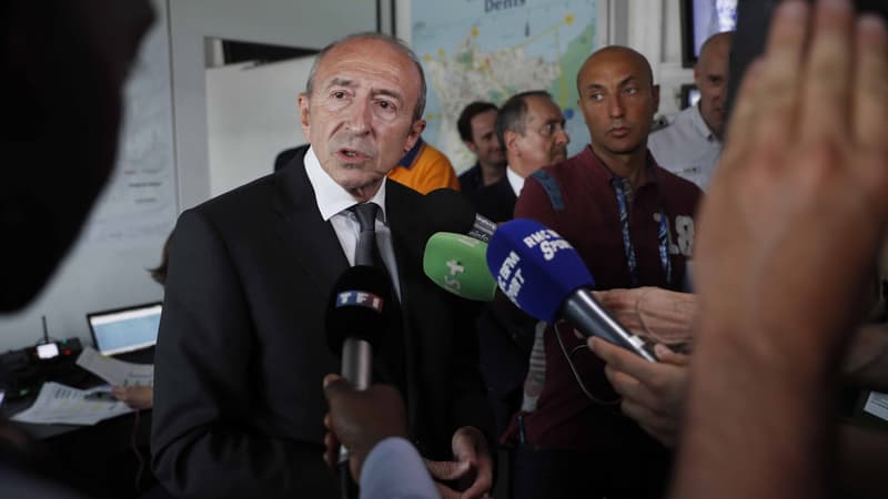 Gérard Collomb, le 27 mai au Stade de France, à Saint-Denis.