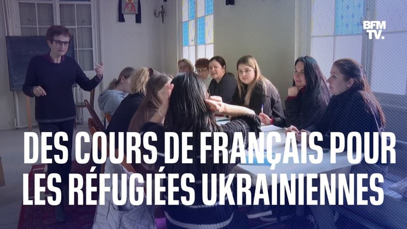 À Paris, des cours de français pour les réfugiées ukrainiennes