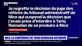 Le tribunal administratif autorise la conférence de Tariq Ramadan à Nice