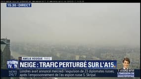 Neige en Ile-de-France: le trafic est déjà perturbé sur l'A15