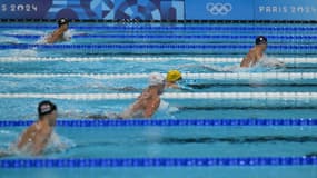 Léon Marchand lors de la finale olympique du 200m brasse, le mercredi 31 juillet 2024