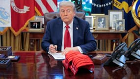Le président américain Donald Trump à la Maison Blanche ce mercredi 23 avril.