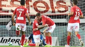 La joie des joueurs brestois