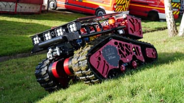 Le robot pompier Colossus.