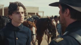 Timothée Chalamet et Christian Bale dans "Hostiles" de Scott Cooper, en salles le 14 mars 2018