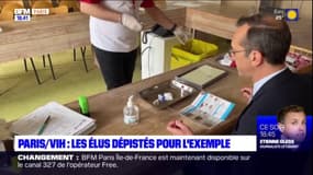 Paris: les élus se font dépister du VIH pour l'exemple