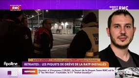 Retraites: les piquets de grève de la RATP installés 