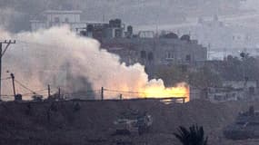 Une photo de Gaza prise du côté israélien de la frontière.