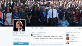 Le compte Twitter de Barack Obama le 18 mai 2015