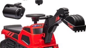 Ce Tracteur tractopelle Enfant Porteur présente un risque de blessure pour les enfants