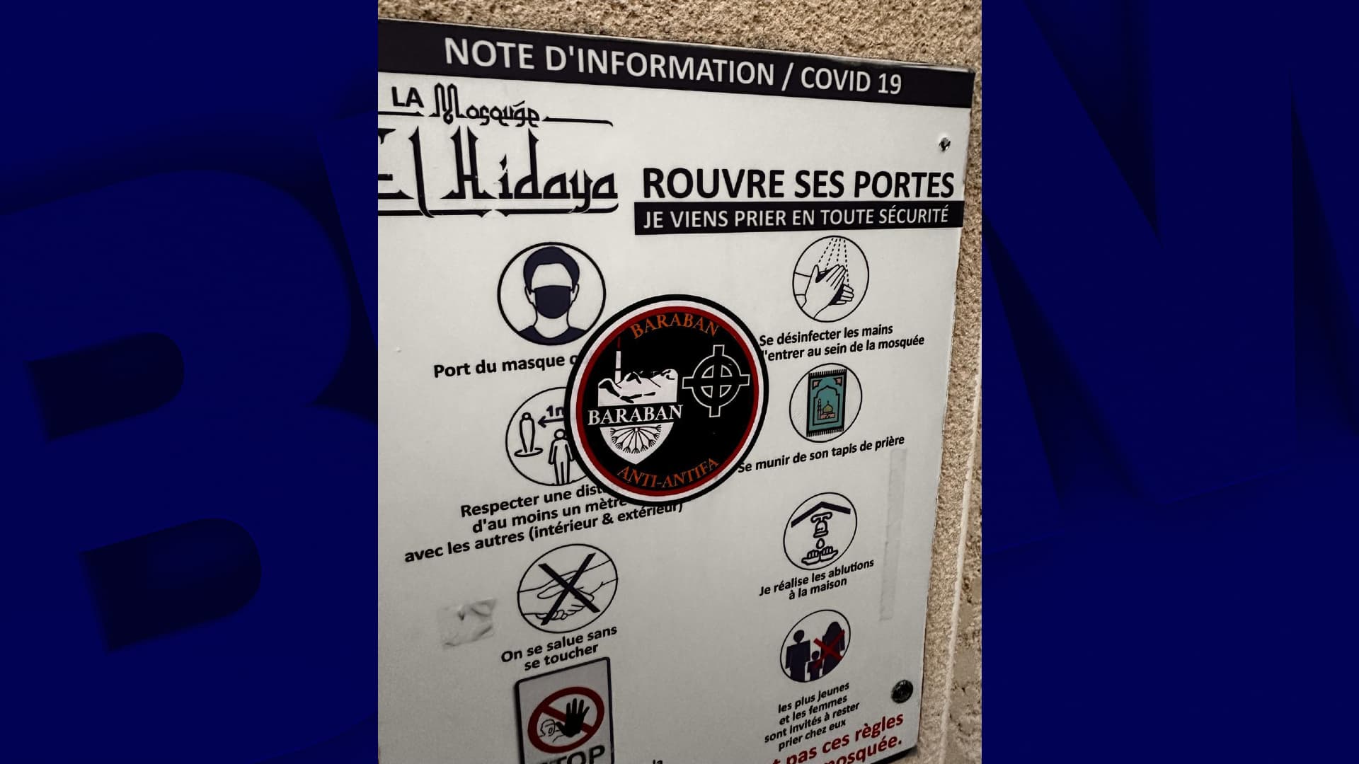 QUATRE HOMMES JUGÉS EN COMPARUTION IMMÉDIATE POUR DES DÉGRADATIONS COMMISES CONTRE UNE MOSQUÉE EN ISÈRE