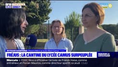 Fréjus: la cantine du lycée Albert-Camus surpeuplée