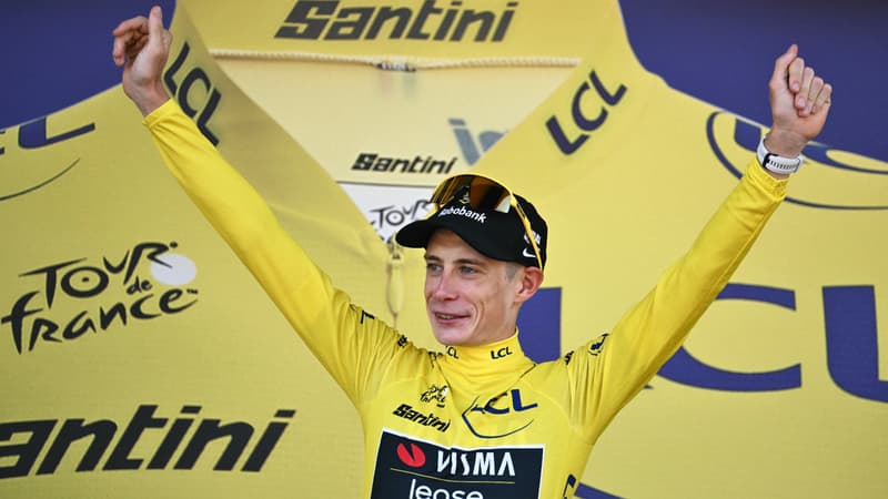 Jonas Vingegaard premier maillot jaune du Tour de France 2026 le 4 juillet 2026 2315202