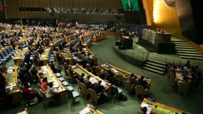 Une réunion de l'Assemblée générale de l'ONU, le 21 septembre 2018