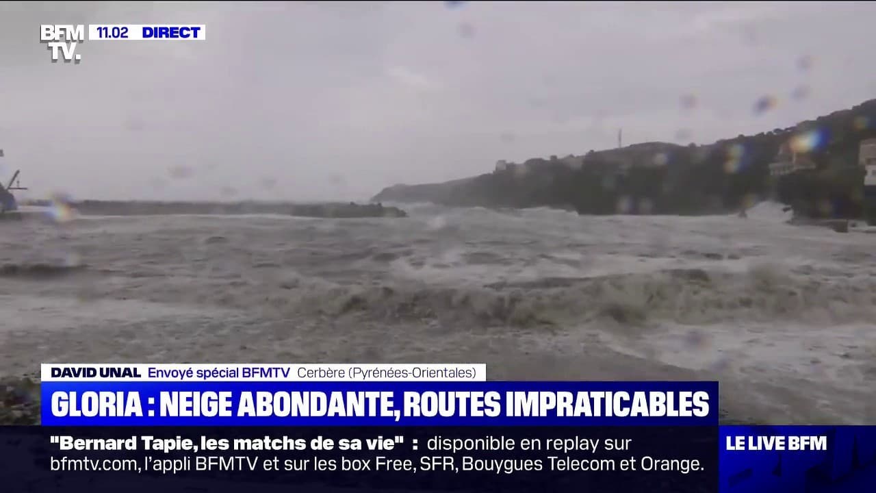 Tempête Gloria: des vagues atteignent 8 mètres de haut dans les ...