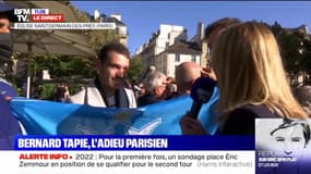 Des supporters de l'OM sont venus rendre hommage à Bernard Tapie à l'église de Saint-Germain-des-Prés à Paris