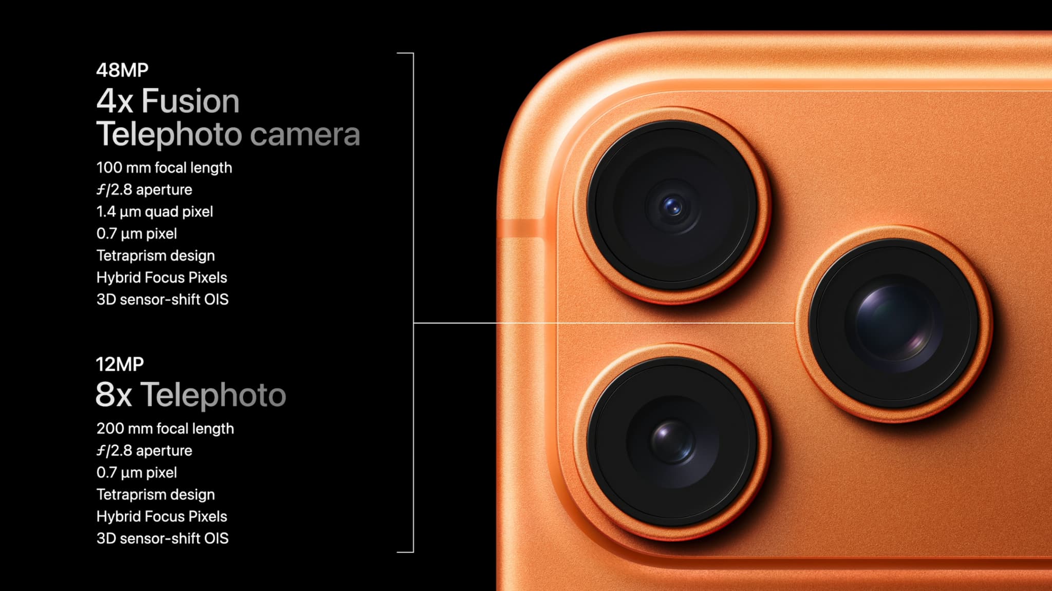 iPhone 17 Pro: Zoom x4 et x8 pour le téléobjectif...