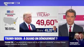 À peine 1200 voix séparent actuellement Joe Biden et Donald Trump en Géorgie