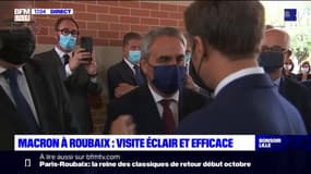 Beauvau de la sécurité à Roubaix: visite éclair pour Emmanuel Macron qui a rencontré Xavier Bertrand