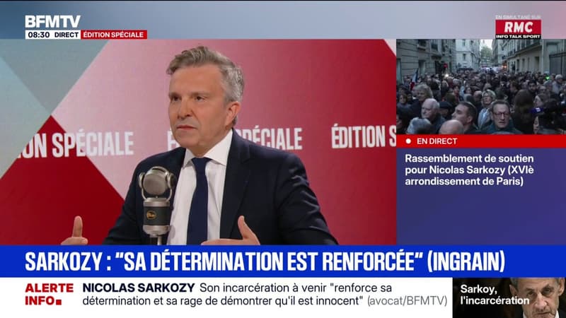 IncarcÃ©ration de Nicolas Sarkozy: â€œIl prend sur lui pour que personne ne puisse sentir...
