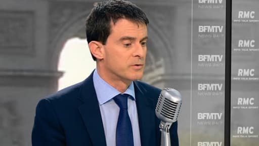 Manuel Valls, ce mercredi, sur RMC et BFMTV.