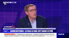 Mobilisation des agriculteurs: Dominique Chargé, président de la Coopération Agricole, pointe "une incohérence" entre "les objectifs" assignés et "les moyens" donnés aux agriculteurs