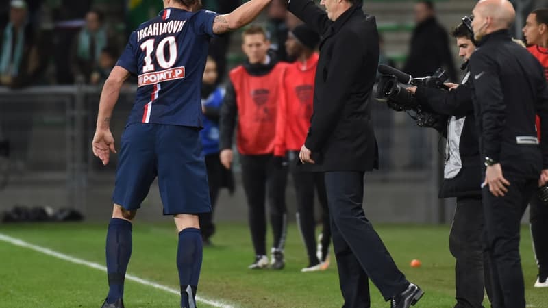 Zlatan Ibrahimovic et Laurent Blanc