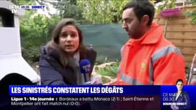 À Roquebrune-sur-Argens (Var), des bénévoles accompagnent les sinistrés qui constatent les dégâts