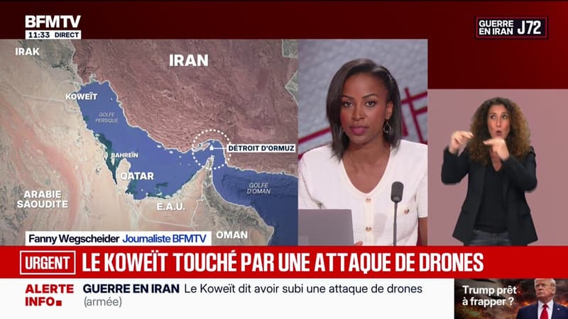 Guerre au Moyen-Orient: le Koweït annonce avoir subi une attaque de drones