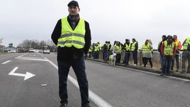 Pierre-Gaël Laveder, l'un des porte-parole du groupe à Montceau-les-Mines.