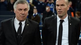Carlo Ancelotti et Zinedine Zidane