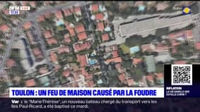 Toulon: un incendie se déclare dans une maison après un impact de foudre