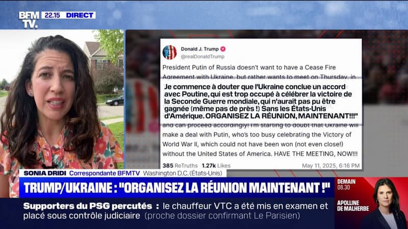 Paix en Ukraine: Donald Trump demande à la Russie et à l'Ukraine 