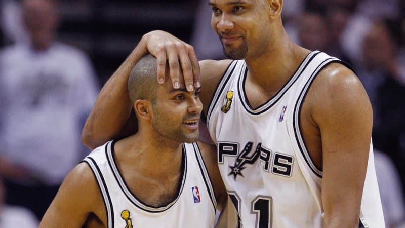 Tony Parker et Tim Duncan