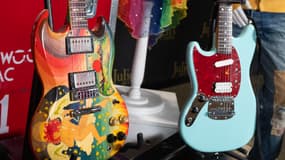 Des guitares d'Eric Clapton et de Kurt Cobain aux enchères aux Etats-Unis
