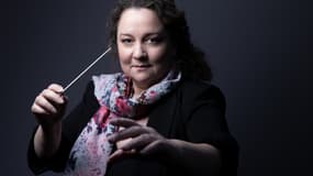 La cheffe d'orchestre Zahia Ziouani en janvier 2023 