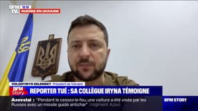 Le président Volodymyr Zelensky rend hommage à un célèbre journaliste ukrainien tué sur le front